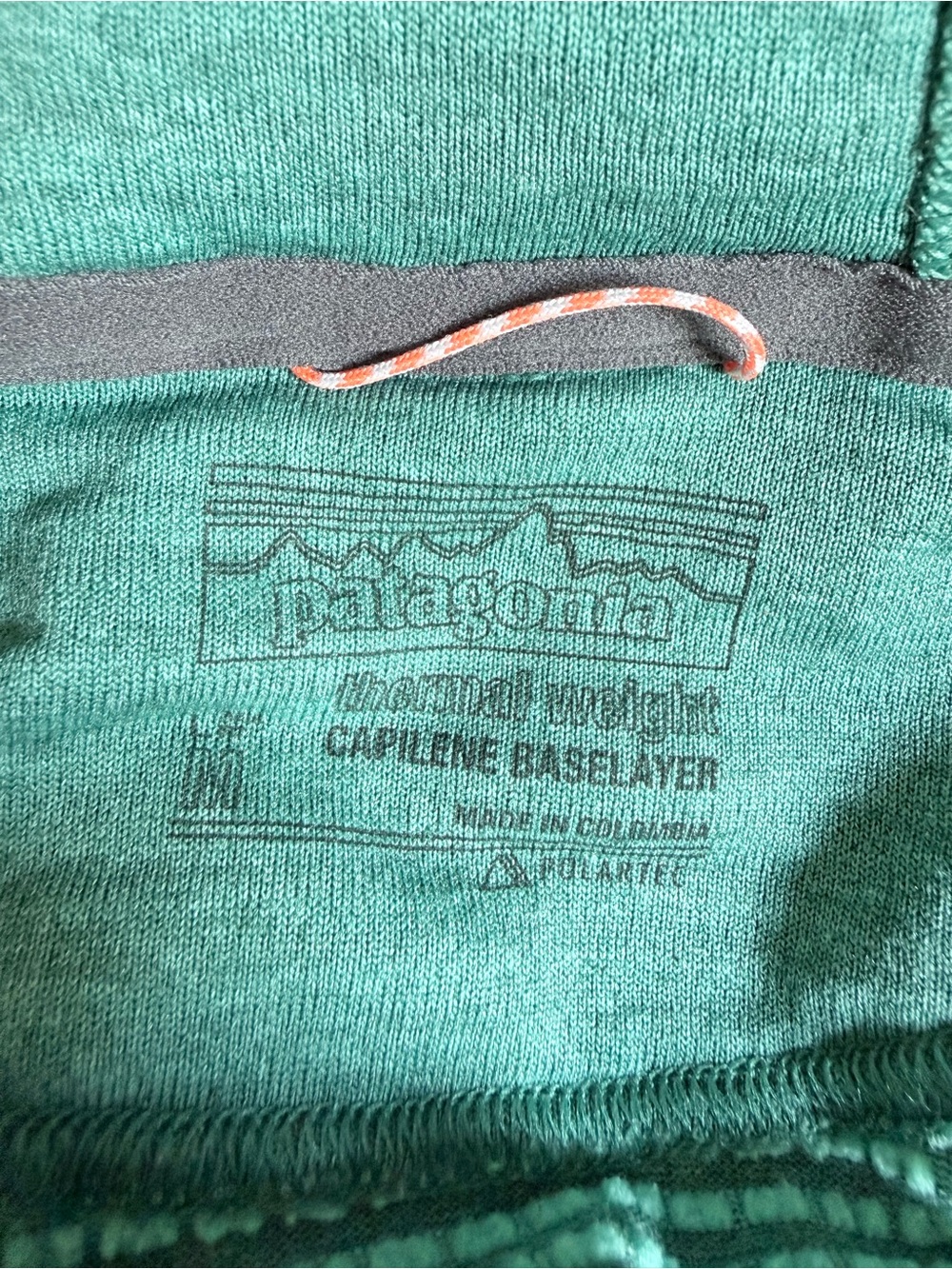 Patagonia Women's Teal Quarter-Zip capeline base layer - Picture 4 of 5